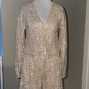 Fashion Nova Shimmering Romper